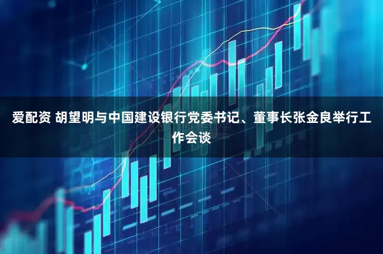 爱配资 胡望明与中国建设银行党委书记、董事长张金良举行工作会谈