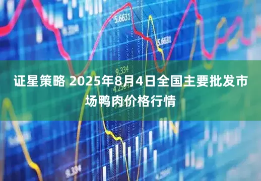 证星策略 2025年8月4日全国主要批发市场鸭肉价格行情